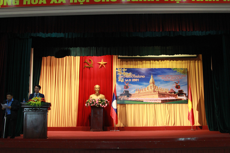 Assoc. Prof. Dr. Luong Thanh Cuong, NAPA Vice President delivers a speech in the ceremony
