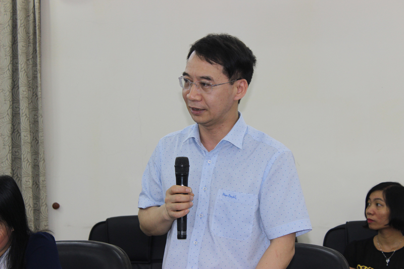 Assoc. Prof. Dr. Luong Thanh Cuong, NAPA Vice President giving a speech in the training course