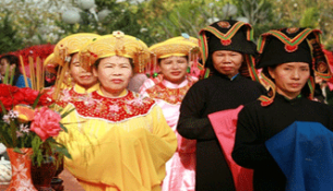 An image in a special festival in Vietnam