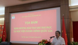Dr. Dang Xuan Hoan, NAPA President delivering opening speech at the seminar