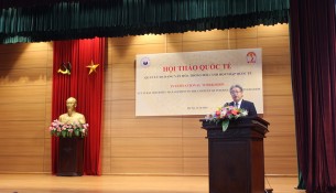 Dr. Dang Xuan Hoan, NAPA President, delivering opening speech at the workshop
