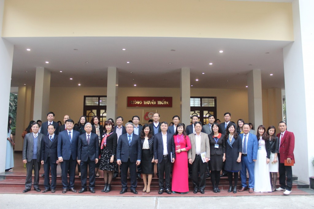 NAPA staff and representatives of ministries taking photos in the opening of the academic year of 2019 – 2020.