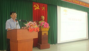 Dr. Ngo Van Tran, Deputy General Director of NAPA Campus  in Hue City, Head of Hue Examination Board delivering the opening speech