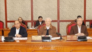 The Party General Secretary, President Nguyen Phu Trong delivered a speech at the meeting. Source: TTXVN
