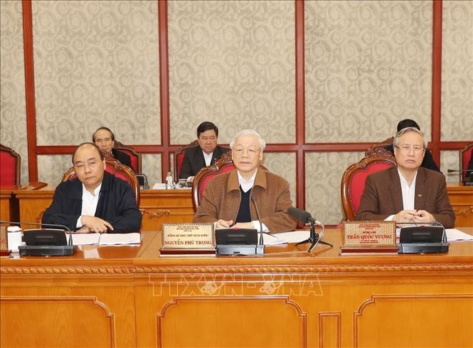 The Party General Secretary, President Nguyen Phu Trong delivered a speech at the meeting. Source: TTXVN
