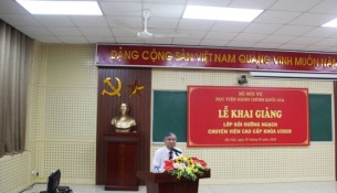 Dr. Vu Thanh Xuan – NAPA Vice President speaking at the Ceremony.