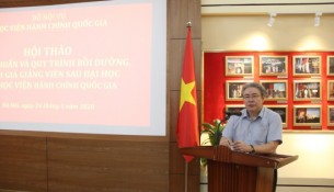 Dr. Dang Xuan Hoan - NAPA President speaking at the workshop