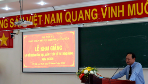 Dr. Ha Quang Thanh – Permanent Deputy Director General, NAPA Branch Campus in Ho Chi Minh city speaking at the event