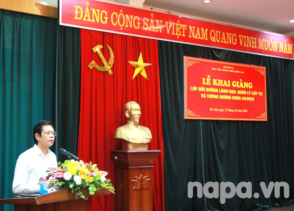 Mr. Ta Ngoc Don delivered a speech at the opening ceremony