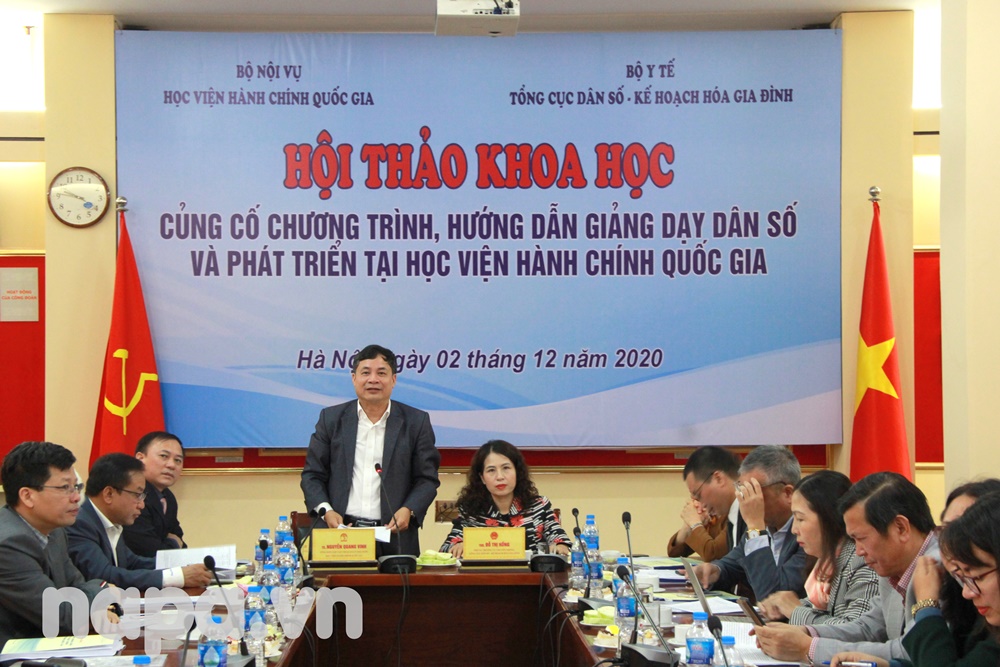 Dr. Nguyen Quang Vinh co-chaired the workshop