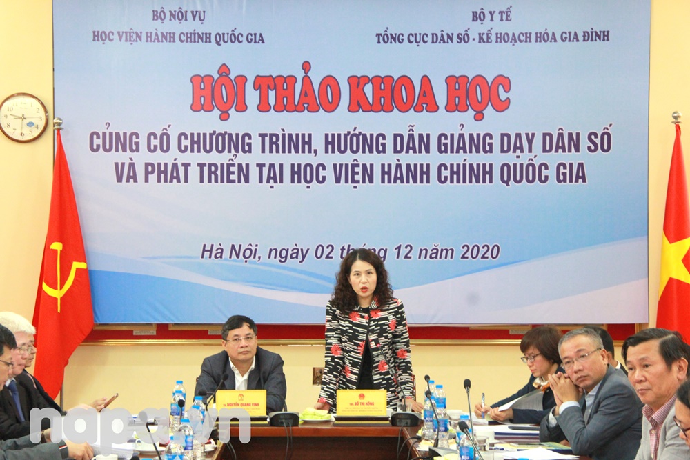 Ms. Do Thi Hong co-chaired the workshop