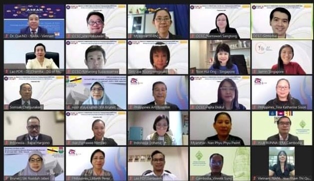 Participants of the virtual Roundtable for Heads of ASEAN PSTI    