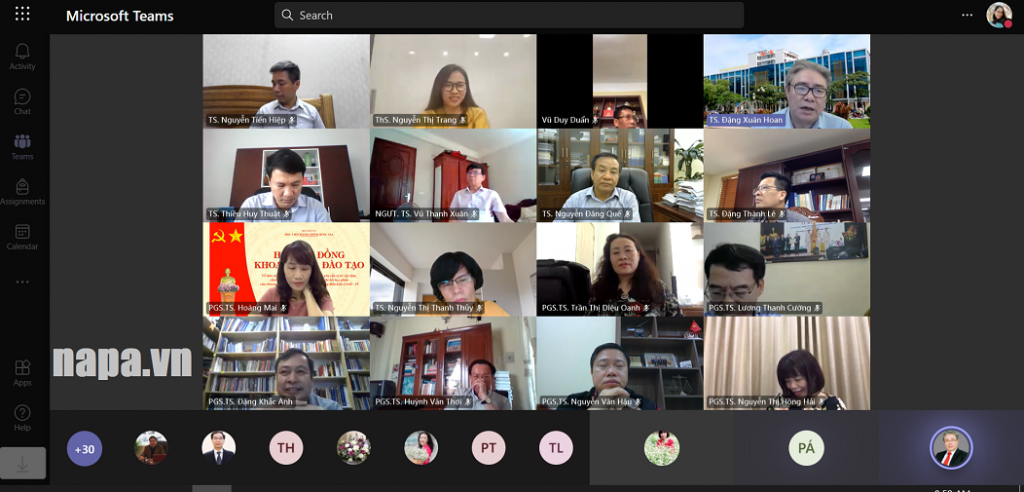 Virtual meeting Participants