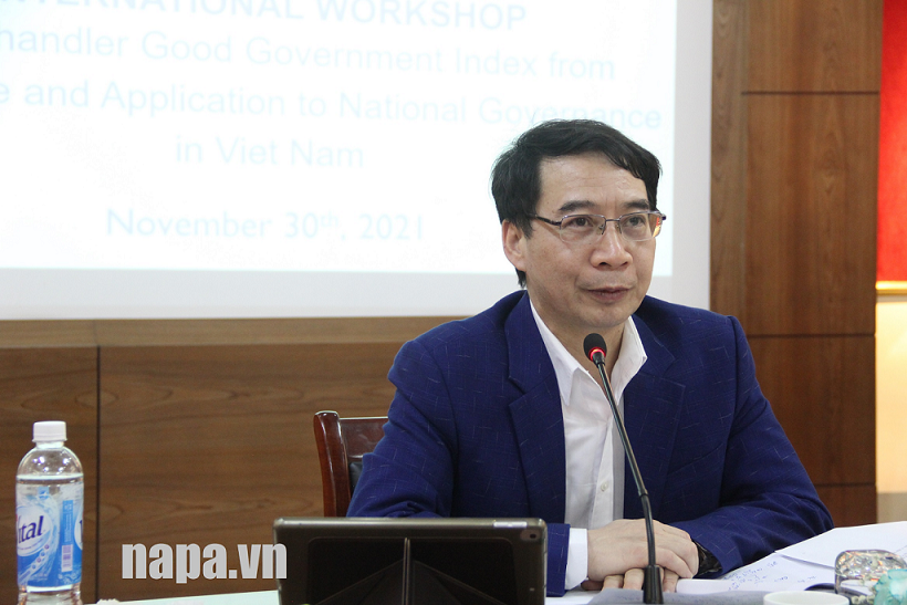 Assoc. Prof. Dr. Luong Thanh Cuong delivered the closing speech at the workshop.