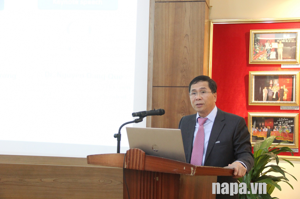 Assoc. Prof. Dr. Trieu Van Cuong, MOHA Vice Minister delivered the opening speech