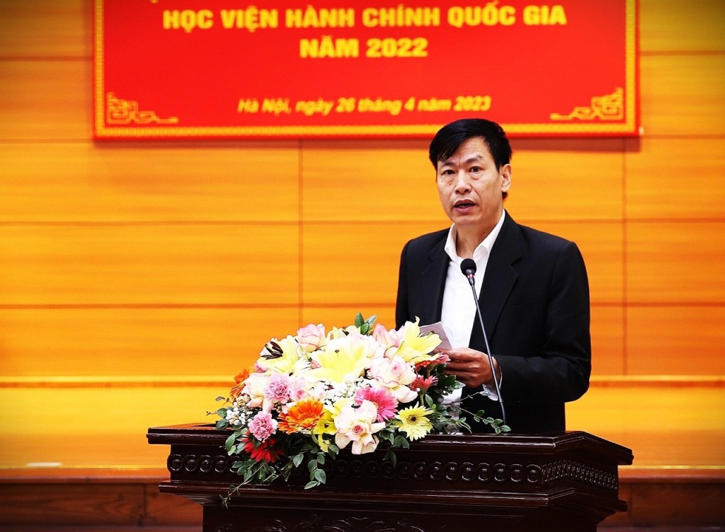 Tran Dai Hai, Deputy Director General, Department of International Cooperation, speaking at the Conference