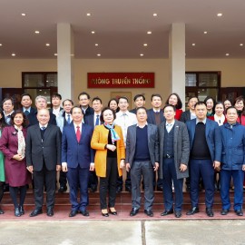 Minister of Home Affairs Pham Thi Thanh Tra visiting NAPA on January 27, 2023.