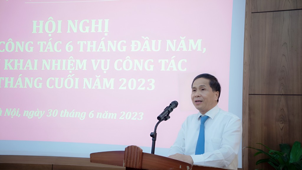 Assoc.Prof.Dr. Trieu Van Cuong, Vice Minister of Home Affairs, speaking at the conference