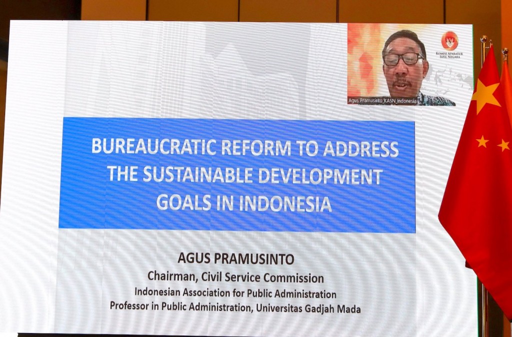 Dr. Agus Pramusinto, Chairman of the Indonesian Civil Service Commission.