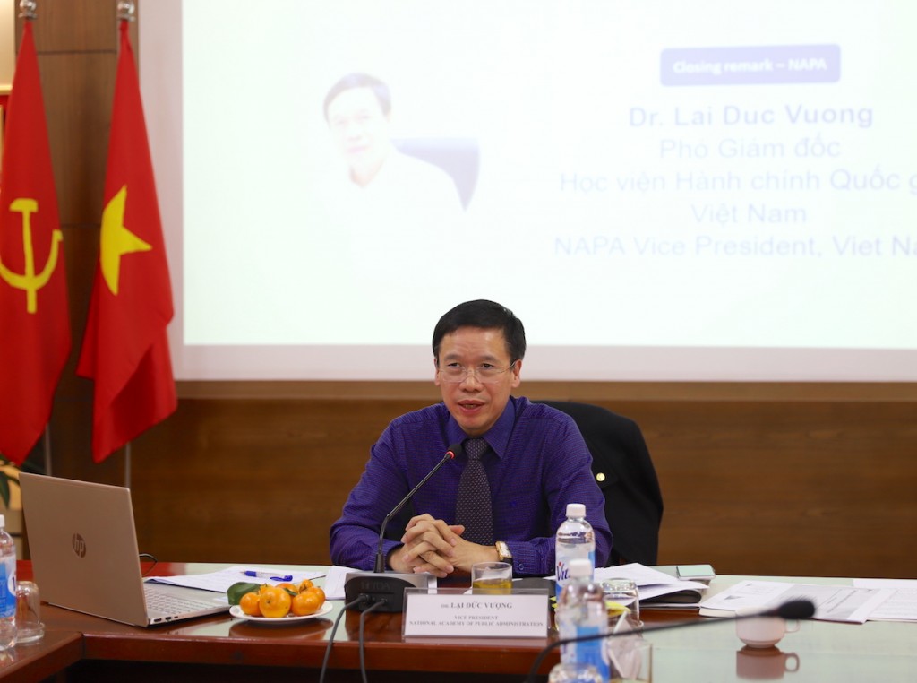 Dr. Lai Duc Vuong, NAPA Vice President, chairing the Training workshop.