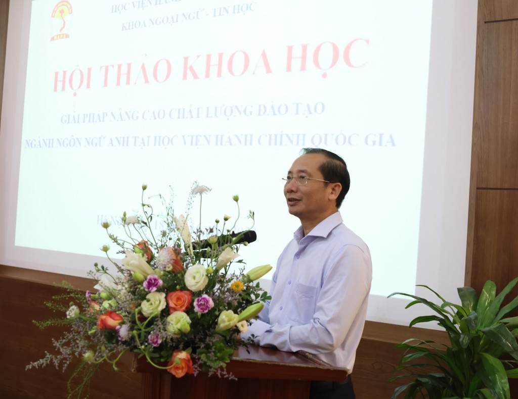 Assoc. Prof. Dr. Nguyen Ba Chien, NAPA President, at the workshop.