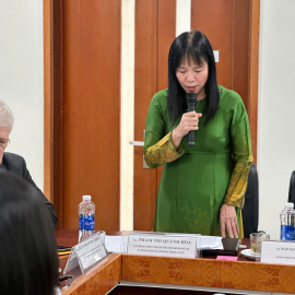 Ms. Pham Thi Quynh Hoa, Director of the Department of International Cooperation, NAPA.