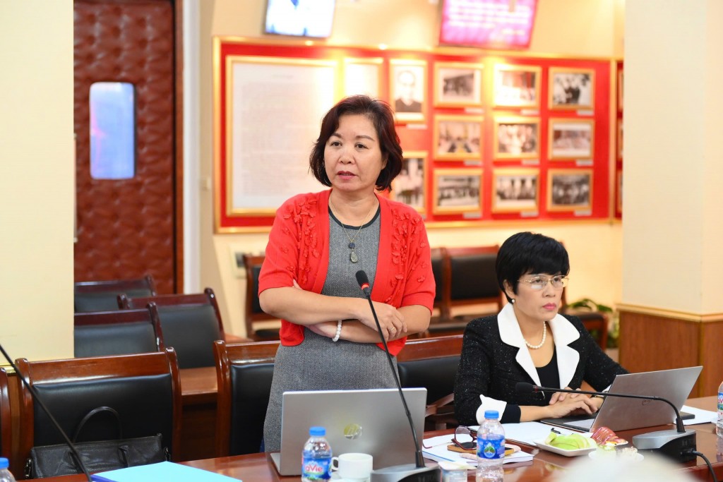 Ms. Nguyen Thi Ngoc Dung, Viet Nam National Innovation Center, Ministry of Planning and Investment, at the workshop.