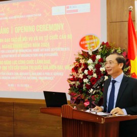 Assoc. Prof. Dr. Nguyen Ba Chien, NAPA President, at the opening ceremony.