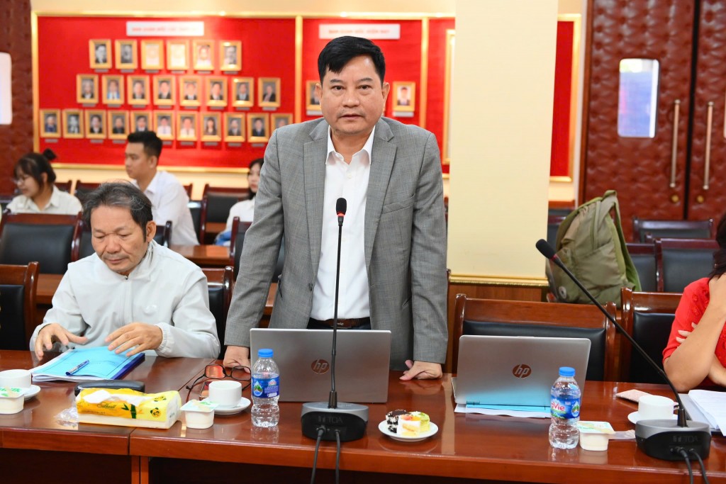 Dr. Nguyen Van Truc, Director of the Training and Support Center for Technology Commercialization at the National Agency for Technology Entrepreneurship and Commercialization Development (NATEC), Ministry of Science and Technology, at the worskhop.