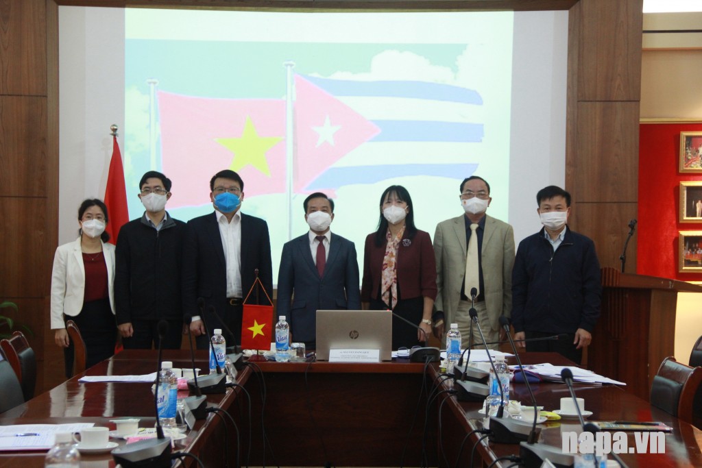 Thành viên Ban Tổ chức buổi làm việc phía Học viện Hành chính Quốc gia.
