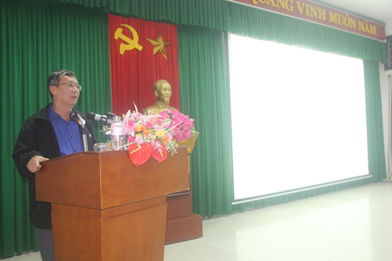 Đ/c Phan Lương – Phó Giám đốc Sở Nội vụ tỉnh Thừa Thiên Huế phát biểu