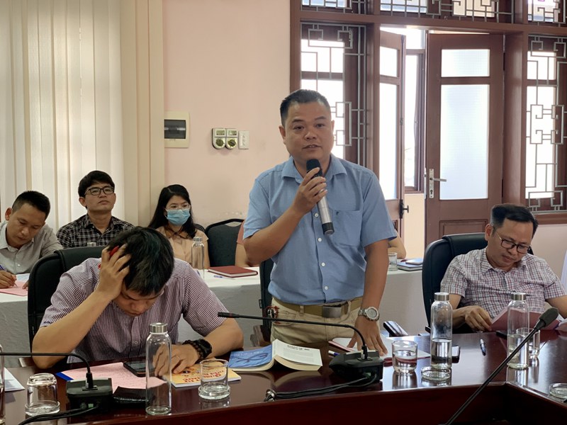 ThS. Nguyễn Đình Quý – Phòng NN-TH và TT-TV phát biểu tại Hội nghị