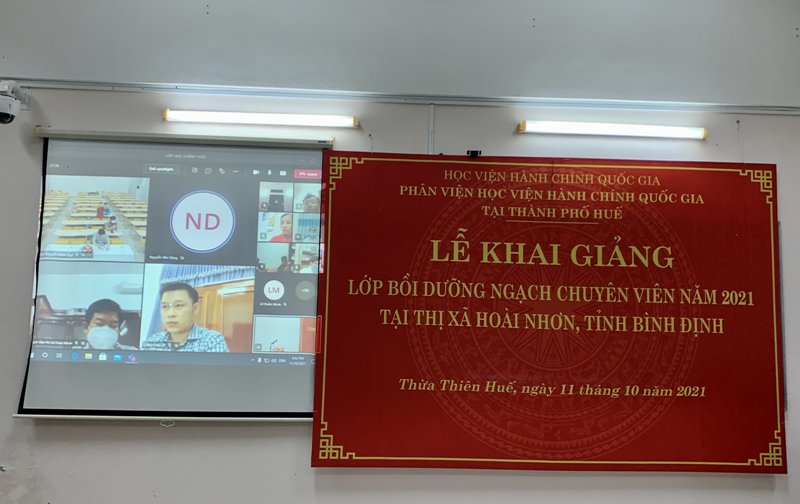 Đ/c Nguyễn Văn Dũng - Đại diện cho các học viên phát biểu tại Lễ khai giảng
