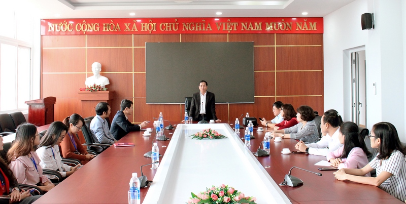 PGS.TS. Triệu Văn Cường - Thứ trưởng Bộ Nội vụ phát biểu tại buổi làm việc