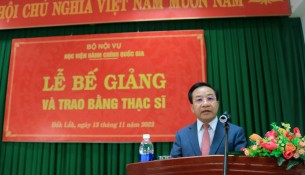 TS. Nguyễn Đăng Quế - Phó Giám đốc Học viện Hành chính Quốc gia phát