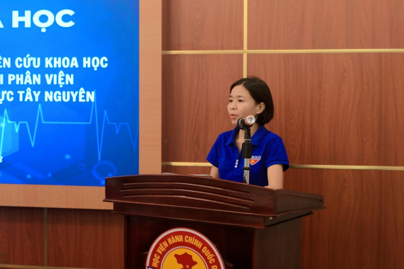 ThS. Trần Thị Mai, Khoa khoa học cơ bản và quản lý ngành, lĩnh vực tham luận tại Tọa đàm.