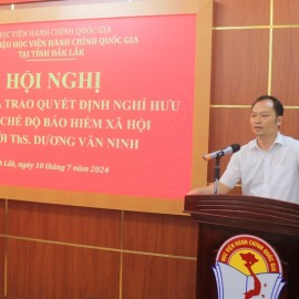 TS. Phạm Ngọc Đại, Trưởng khoa Khoa học liên ngành phát biểu
