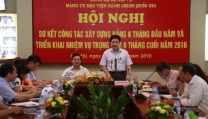 Đồng chí Lê Như Thanh – Bí thư Đảng ủy, chủ trì hội nghị