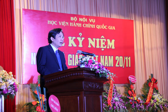 TS. Trần Anh Tuấn phát biểu tại Lễ Kỷ niệm