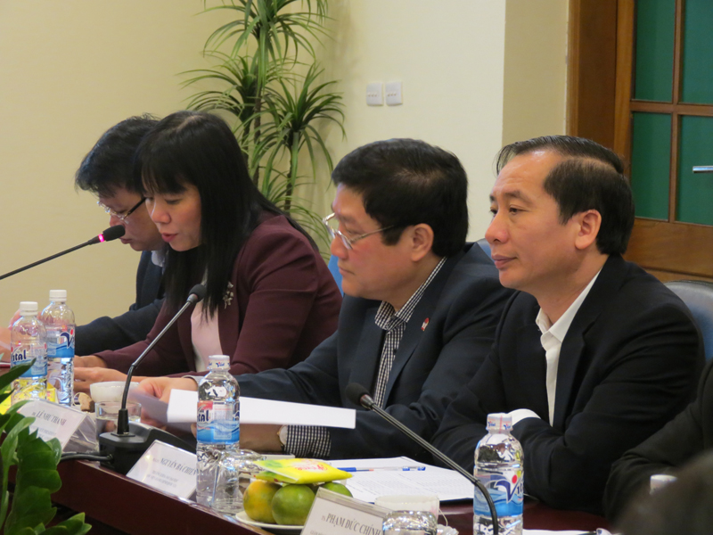Lãnh đạo Ban Hợp tác Quốc tế báo cáo kết quả hợp tác đào tạo và bồi dưỡng giữa  Học viện Hành chính Quốc gia và các đối tác Lào
