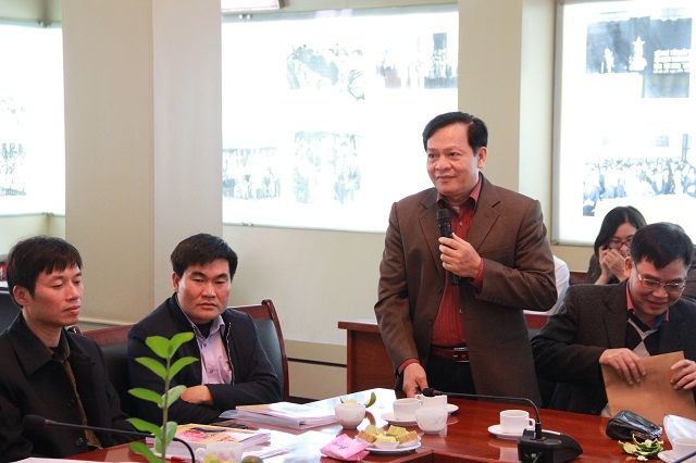 TS. Hoàng Quang Đạt - Trưởng Khoa Đào tạo, bồi dưỡng công chức và tại chức phát biểu tại Hội nghị