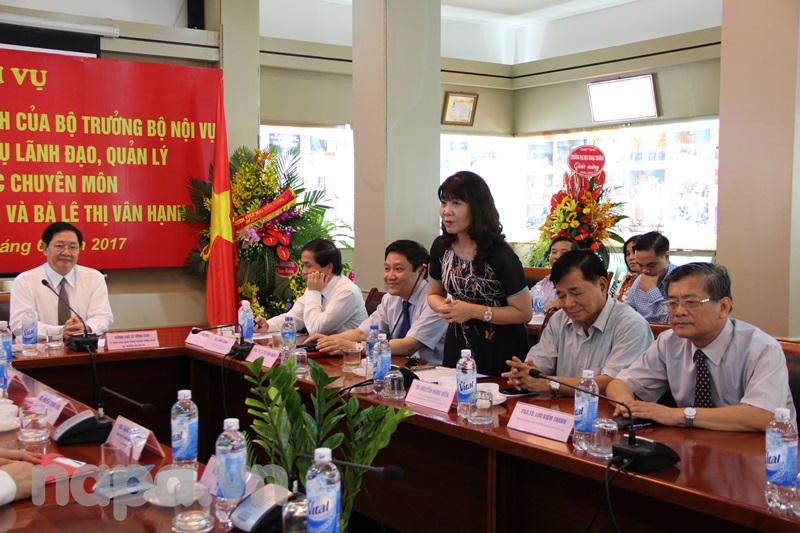 PGS.TS. Lê Thị Vân Hạnh phát biểu tại buổi Lễ