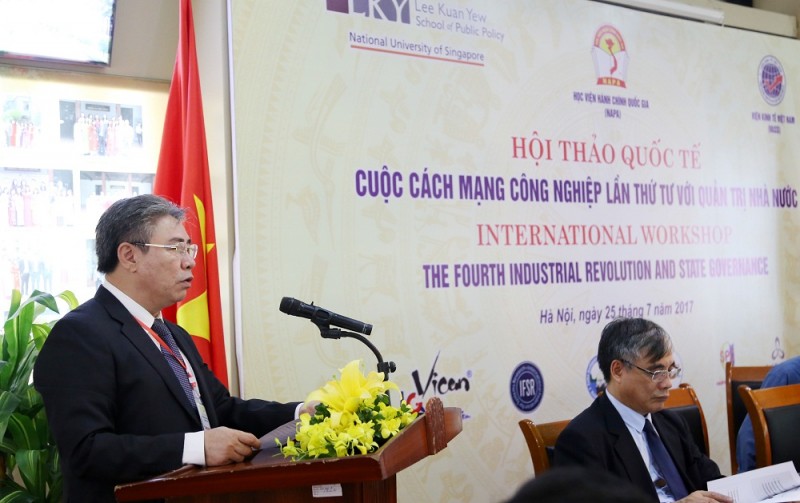  TS. Đặng Xuân Hoan – Giám đốc Học viện Hành chính Quốc gia phát biểu khai mạc Hội thảo