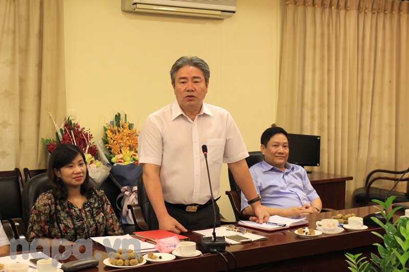 Đồng chí Đặng Xuân Hoan phát biểu tại buổi gặp mặt