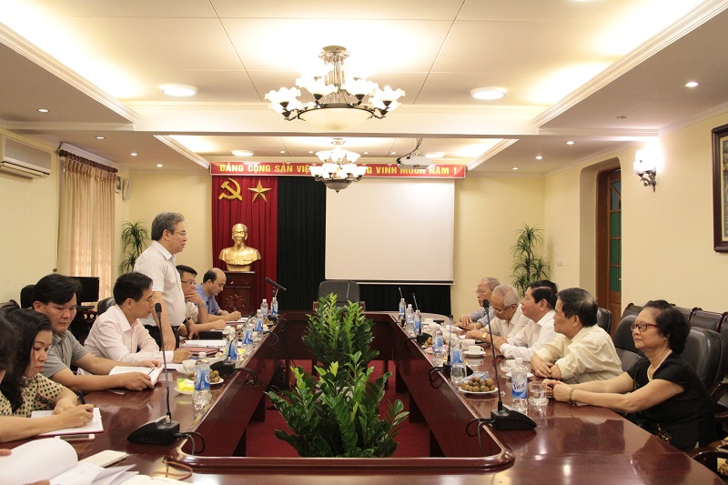 TS. Đặng Xuân Hoan - Giám đốc Học viện Hành chính Quốc gia phát biểu kết luận buổi làm việc