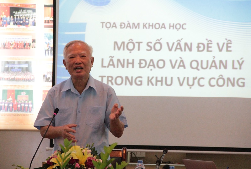 Nguyên Phó Thủ tướng Vũ Khoan chia sẻ một số vấn đề về lãnh đạo và quản lý trong khu vực công