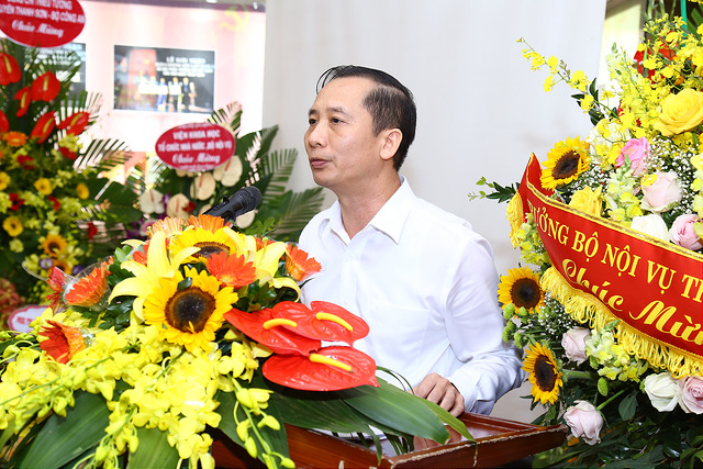 PGS.TS. Nguyễn Bá Chiến nguyên Trưởng khoa  Khoa Sau Đại học phát biểu tại buổi Lễ