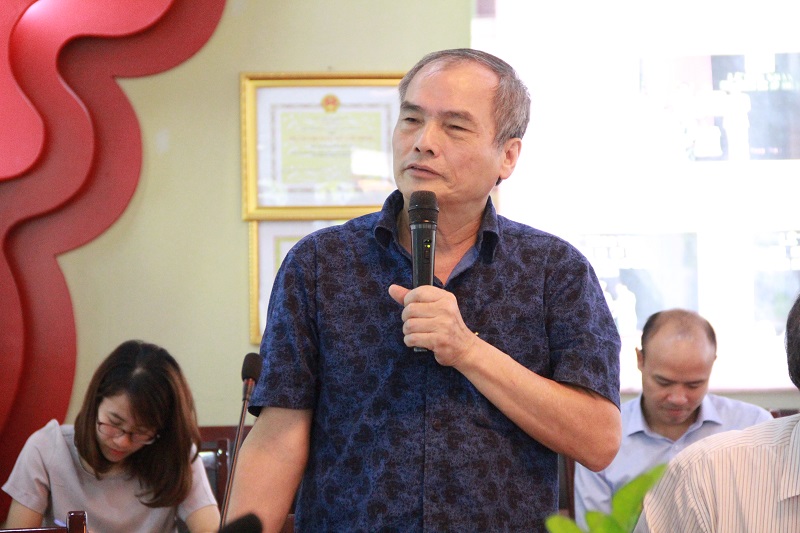GS.TS. Nguyễn Hữu Khiển – nguyên Phó Giám đốc Học viện phát biểu tại Hội thảo.