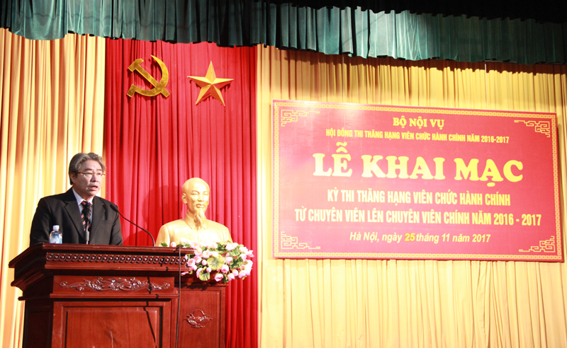 TS. Đặng Xuân Hoan - Giám đốc Học viện phát biểu tại buổi Lễ 