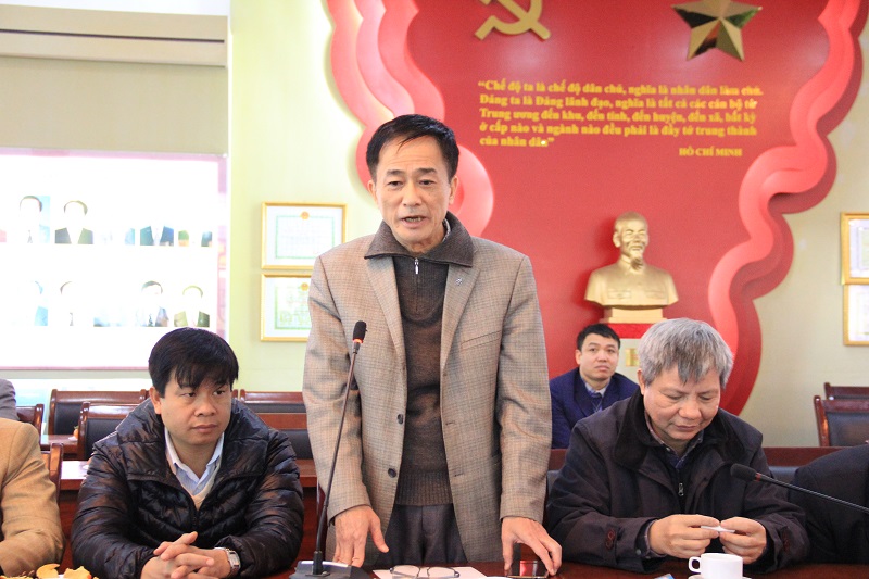 TS. Chu Xuân Khánh – Chủ tịch Công đoàn Học viện chia sẻ kỷ niệm tại buổi Lễ